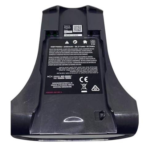 Quixpszto Lithium-Ionen-Akku for kabellose Staubsauger, kompatibel mit Shark IZ201/IZ251 Serie XSBT700EU, 2450 mAh, 25,2 V von Quixpszto