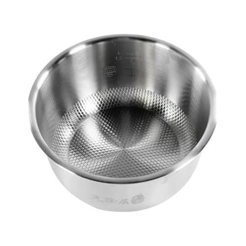 Quixpszto NS-TTH10C – 3-Liter-Reiskocher-Innentopf, Edelstahl 304 (ohne Beschichtung), kompatibel mit ZOJIRUSHI NS-TTH10C/TSH10C/WAH10C/WAQ10C TGH10C/TSQ10C/AAH10C B366/B259 von Quixpszto