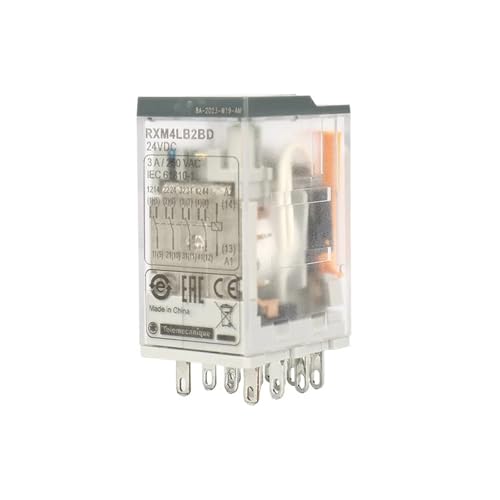 Relaismodul-Ersatzkit, kompatibel mit Schneider Electric RXM-Serie-Steckrelais, 24-VDC-Spule, 16 A SPDT/DPDT-Kontakte, RXM4LB2BD / 4LB2P7 / 4LB2B7 / 4LB2F7 / 4LB2JD(RXM4LB2F7) von Quixpszto