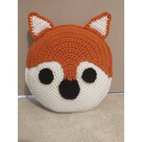 Gehäkeltes Fuchs Kopfkissen von QuizzmaCrochet