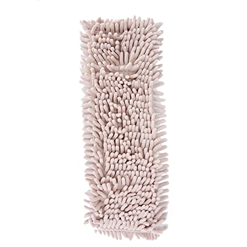 Ersatz-Pad für Flachmopp, wiederverwendbare Wischmopp-Pads, flache Ersatzköpfe für nasse oder trockene Bodenreinigung (cremefarben) von Qukaim