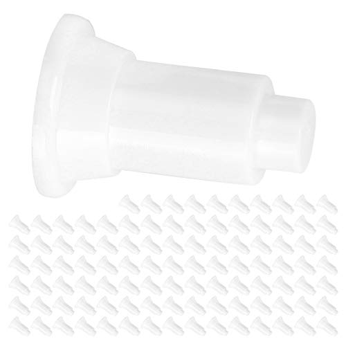 Qukaim 100 Stück Isolationsbrett-Stützfüße, Aquarium-Isolationsbrett-Stützfüße, 100-teiliges Set, weiße Trennwände, Stützfüße für Aquarien, geeignet für verschiedene Wasserumgebungen von Qukaim