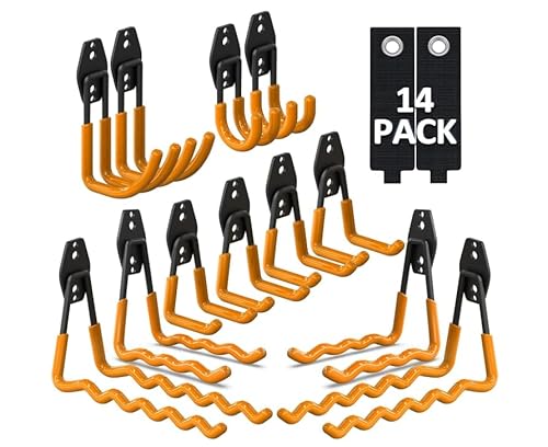 Qukaim 14 Stück Set Gelb Set Garage Haken von Qukaim