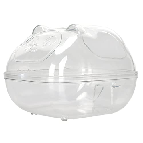 Qukaim Hamster Tunnel Hängematte, Doppelseitig Multifunktional Kleines Haustier Hängend Käfig Bett für Zuckergleiter Meerschweinchen Schwarzer Regenwald 16x11x10.5cm Hamster Badebox von Qukaim