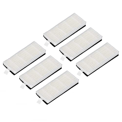 Qukaim Sweeper Filter Ersatz 6 Stück/Set Kehrmaschine Filter Ersatzteile für Lydsto R1, inklusive Filterelement und Filtersieb-Set, kompatibel mit Staubsauger und Kehrroboter von Qukaim