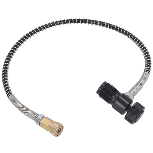 Qukaim Tank Quick Refill Adapter Quick Fill Adapter, G5/8 Gewinde Tankstellenadapter für 6.8L CO2 Tank, Pneumatisches Teil, Tank Refill Adapter Schlauch von Qukaim