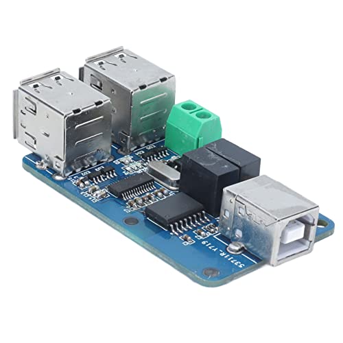 Qukaim USB-Isolationsmodul USB-Isolator 4-Kanal-Hub, Isolationskupplungsschutzplatine, ADUM3160-Komponente, USB-Spannungsisolatormodul, High-Speed-Datenübertragung, kompaktes Design von Qukaim