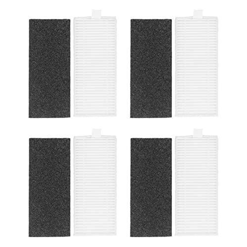 Staubsaugerfilter 4 Set Filter Siebfilter Baumwolle Ersatz für Lefant M200 201 501 520 T700 Robtic Staubsauger von Qukaim