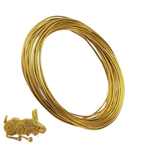 Qukoielly Biegedraht Aluminiumdraht | Schmuckbasteln Perlenarbeiten Floristik - Metall Zubehör Für Halsketten Perlen Armbänder Basteln Floristik Kunst von Qukoielly