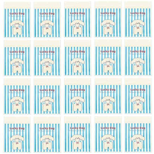 Qukoielly Car Trash Bag,20 Stück Hunde Design Müllbeutel Für Rücksitz | Auslaufsicher Abfallbeutel Für SUV Sitz Innenbereich Camping Reise Outdoor von Qukoielly