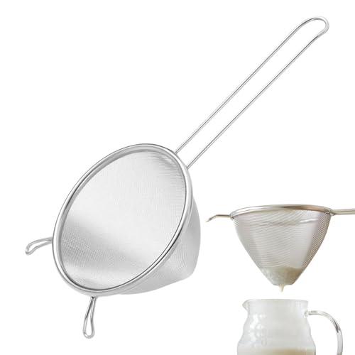 Qukoielly Feinmaschiges Sieb - Edelstahl Filter Spülmaschinengeeignet Küchenhelfer - Feinmaschiges Sieb Mit Griff Für Lebensmittel Tee Öl Nudeln | Nudeln Qukoielly Feinmaschiges Sieb - Edelstahl Filter Spülmaschinengeeignet Küchenhelfer - Feinmaschiges Sieb Mit Griff Für Lebensmittel Tee Öl Nudeln | Nudeln von Qukoielly