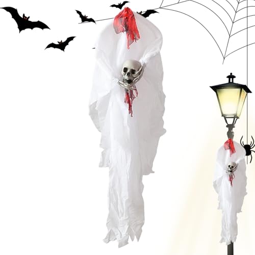Qukoielly Ghost Decor | Schädel Gruselige Gotische Knochen,Halloween-Schädel-Dekoration | für Party und Zuhause Innenbereich Außenbereich Hof Garten Tür und Fenster Qukoielly Ghost Decor | Schädel Gruselige Gotische Knochen,Halloween-Schädel-Dekoration | für Party und Zuhause Innenbereich Außenbereich Hof Garten Tür und Fenster von Qukoielly