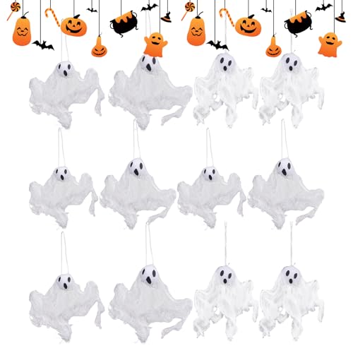 Qukoielly Halloween Geisterdekoration - Fliegende Geist-Dekoration,Festlicher Satz Mit 12 Lustigen Fotodeko Für Terrasse Drinnen Und Draußen Vorgarten Garten Qukoielly Halloween Geisterdekoration - Fliegende Geist-Dekoration,Festlicher Satz Mit 12 Lustigen Fotodeko Für Terrasse Drinnen Und Draußen Vorgarten Garten von Qukoielly