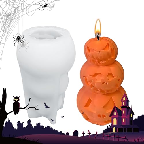 Qukoielly Halloween Silikone Formen | Silikone Seifenform - Einfache Entformung Für Gipsdekoration Und Bastelprojekte Zu Halloween von Qukoielly