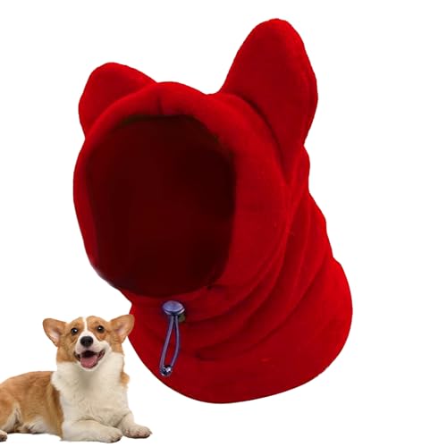 Qukoielly Hundemütze Für Winter | Haube Mit Ohrenschützern Für Haustiere | Atmungsaktive Warme Hunde-Wintermütze Für Kaltes Wetter | Camping Outdoor Wandern Feste Verkleidungspartys von Qukoielly