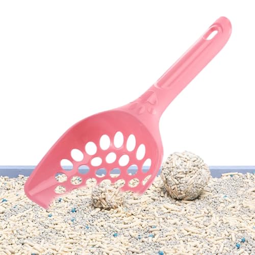 Qukoielly Katzenstreuschaufel, Katzensandschaufel, Katzensandschaufel, Katzentoilette Schaufel mit Sandloch-Design, ergonomische Aufhängung, Katzenkotschaufel, langlebiges Lochdesign Schaufeln, für von Qukoielly