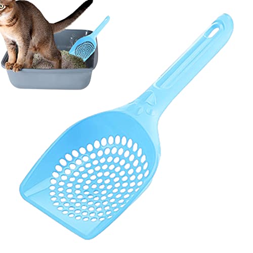 Qukoielly Katzenstreuschaufel, Katzensandschaufel, Katzensandschaufel, Katzentoilette Schaufel mit Sandloch-Design, ergonomische Aufhängung, Katzenkotschaufel, langlebiges Lochdesign Schaufeln, für von Qukoielly