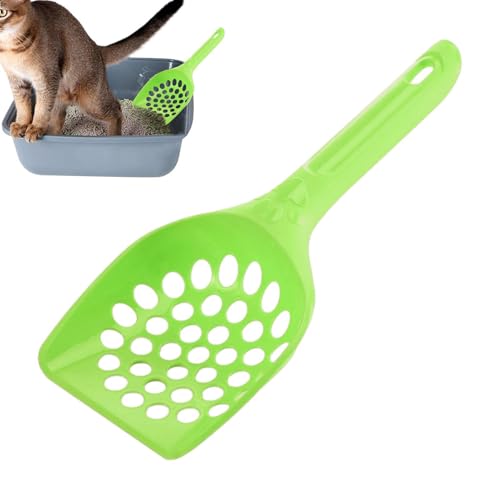 Qukoielly Katzenstreuschaufel, Katzensandschaufel, Katzensandschaufel, Katzentoilette Schaufel mit Sandloch-Design, ergonomische Aufhängung, Katzenkotschaufel, langlebiges Lochdesign Schaufeln, für von Qukoielly