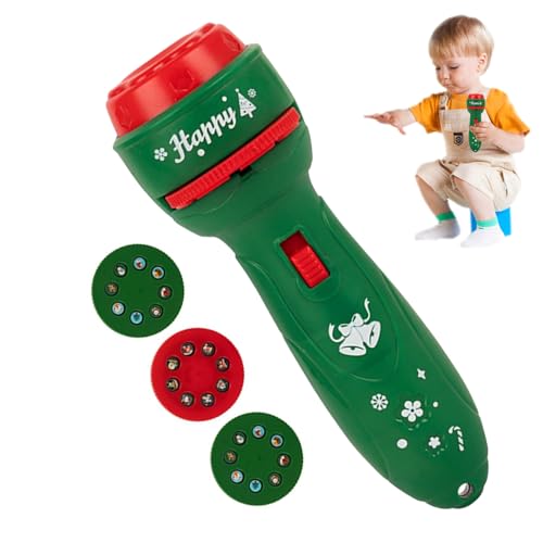 Qukoielly Kinder-Taschenlampe mit 24 Mustern – Weihnachts-Taschenlampe, Partyzubehör, Projektion für Schlafenszeit, Reisen, Urlaub, Zuhause, , Mädchen, Partyzubehör, Kindergarten von Qukoielly