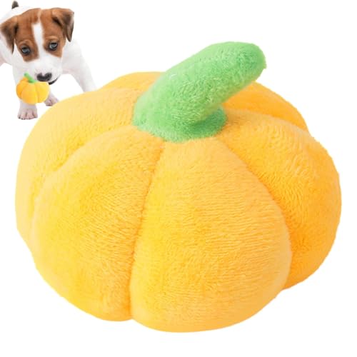 Qukoielly Kürbis Hund Plüsch Lustig Quietschen Plüsch Gefüllte Halloween Weich Interaktives Welpenspielzeug Praktisches Halloween Kürbis Spielzeug für Große Mittlere Kleine Hunde Welpen Spielen Qukoielly Kürbis Hund Plüsch Lustig Quietschen Plüsch Gefüllte Halloween Weich Interaktives Welpenspielzeug Praktisches Halloween Kürbis Spielzeug für Große Mittlere Kleine Hunde Welpen Spielen von Qukoielly
