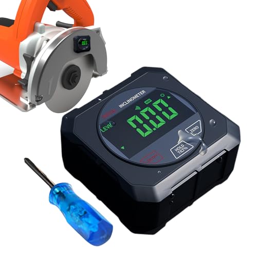 Qukoielly Magnetischer Digitaler Winkelmesser - Messwerkzeug Für Tischkreissäge,Magnetischer Digitaler Neigungsmesser Für Holzwerken Dachmontage Elektroarbeiten Schweißen - Winkelmesswerkzeug Mit von Qukoielly