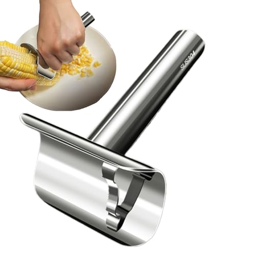 Qukoielly Maiskolben Entkerner - Edelstahl Entkernungs Werkzeug,Küchengerät Ergonomischer Griff Schnellschneider Für Küche Gewerblich Haushalt Lebensmittel von Qukoielly