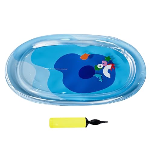 Qukoielly Sensorisches Wasserkissen für Katzen, kühles Katzenbett mit Inflator, sensorische Haustieranreicherung, Aktivität, Wasserbett, Spielzeug für Hinterhof, , Zimmer, Terrasse, Outdoor von Qukoielly