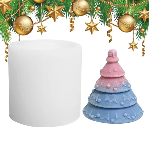 Qukoielly Weihnachtsbaum Form - Kerzen Silikonform - Zementformen Bastelsets Für Tisch Deko Wohnung Feier Hochzeit Raumgestaltung Tischdekoration von Qukoielly