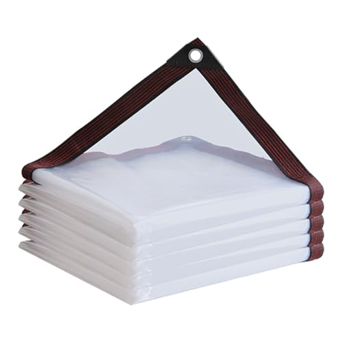 Durchsichtige Plane Polyethylen Durchsichtiges Sonnensegel Transluzent für Zäune Carport, Qulamrdk(Size:1x1m) von Qulamrdk