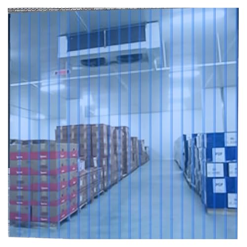 Qulamrdk PVC Lamellenvorhang Gefrierschrankvorhänge Glattem Kunststoffstreifen Wasserdicht Türvorhang Stallvorhang Geeignet für Kühlräume, Dicke 2 mm(0.75x2m) von Qulamrdk