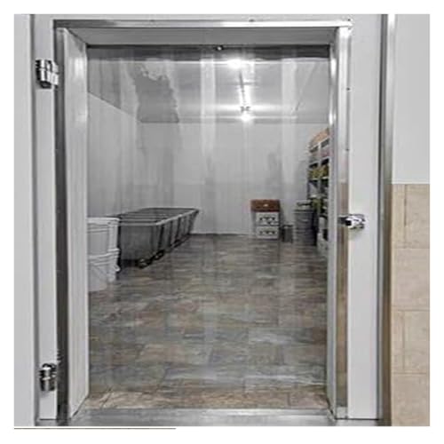 Qulamrdk PVC Streifenvorhang, Lamellenvorhang Transparent Industrievorhang Vorhang, Transparent Türvorhang für Lagerhäuser, Fabriken, Supermärkte(90x260cm/35.43x102.3in) von Qulamrdk