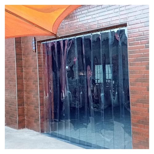 Qulamrdk PVC Strip Curtain, Industrievorhang Vorhang PVC Lamellen Streifenvorhang Geeignet für Eingangstüren Von Einkaufszentrenhallen, Leicht Zu Reinigen(165x250cm/64.96x98.43in) von Qulamrdk