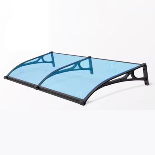 Türvordach Außen Geräuschlos Veranda-vordach Windbeständig für Buchläden, Anpassbar Qulamrdk(Color:Blue,Size:100x100cm) von Qulamrdk