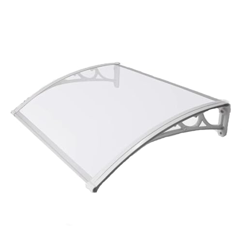 Türvordach Außen Geräuschlos Veranda-vordach Windbeständig für Buchläden, Anpassbar Qulamrdk(Color:Clear,Size:80x120cm) von Qulamrdk