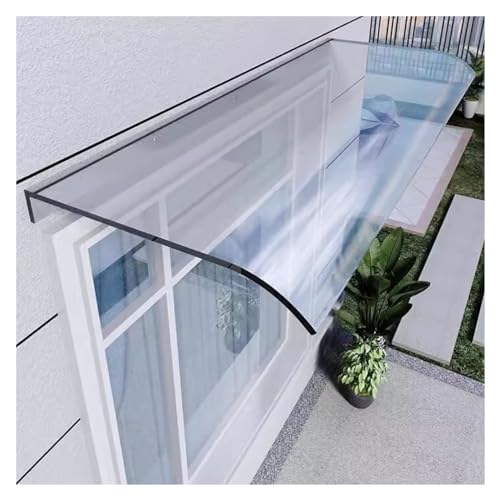 Türvordach Außen Klar Veranda-Vordach Flammhemmend für Türfenster, Zusammensteckbar Qulamrdk(Size:40x100cm) von Qulamrdk