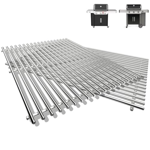 SUS304 66095 Grillroste für Weber Genesis II 300 & GS4 Genesis II LX 300 Series Gasgrills, Genesis II E&S 310 315 320 325 335, Grillteile für Weber Genesis II 66095 Roste, 304 Edelstahl von QuliMetal