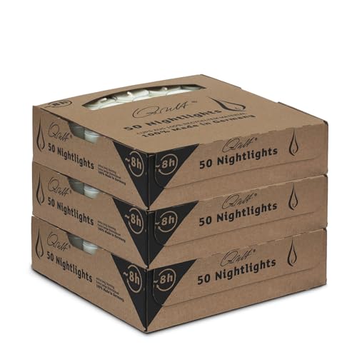 Qult Farluce Teelichter in Kunststoffhülle - Rußfrei - unbeduftet - Nightlights und Maxilights (Qult Farluce Nightlights, 3) von Qult