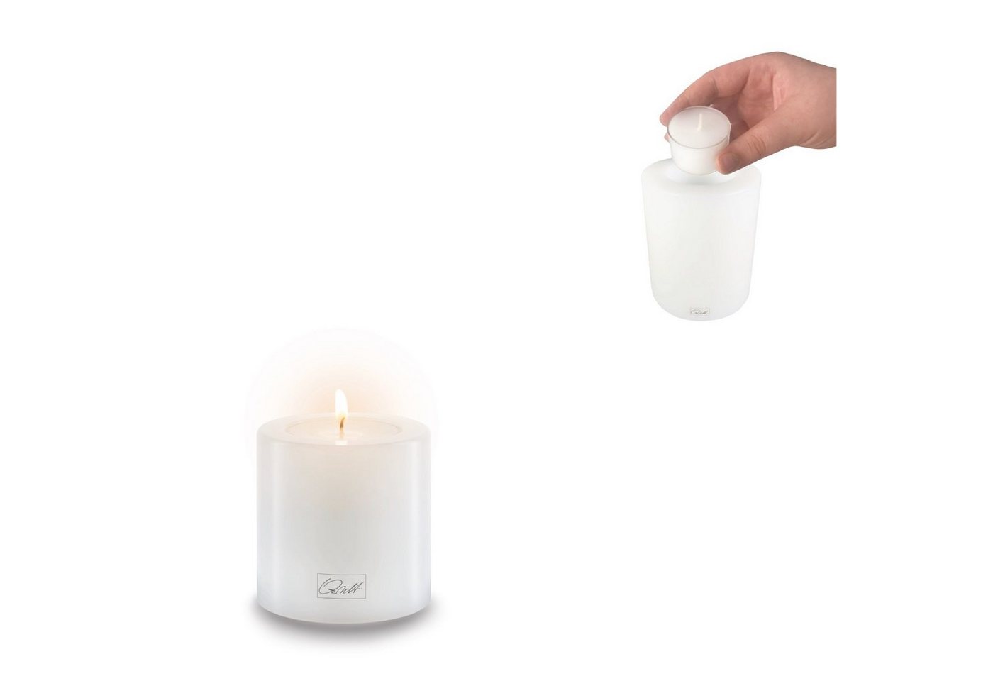 Qult Teelichthalter Qult Farluce Trend - Durchm. 6cm Teelichthalter in Kerzenform Dauerkerze Kunststoffkerze in Kerzenoptik Teelichtkerze mit Teelichteinsatz inkl, Teelicht Qult Teelichthalter Qult Farluce Trend - Durchm. 6cm Teelichthalter in Kerzenform Dauerkerze Kunststoffkerze in Kerzenoptik Teelichtkerze mit Teelichteinsatz inkl, Teelicht von Qult