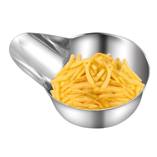 Qumiuu Küchen Lebensmittel Schaufel | Edelstahl Fritteuse Schaufel für Küche - Speisezubereitung Entenschnabel Rührwerk für - Wohnmobil Speisesaal Catering LKW Restaurant Kino von Qumiuu