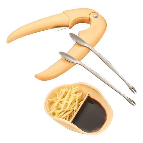 Qumiuu Meeresfrüchte Werkzeuge,Krabben Utensilien | Tragbare Aufgabelhilfe Für Scheren Küchenaccessoire,Für Familienfeiern Festliche Abendessen Restaurant Mahlzeiten von Qumiuu