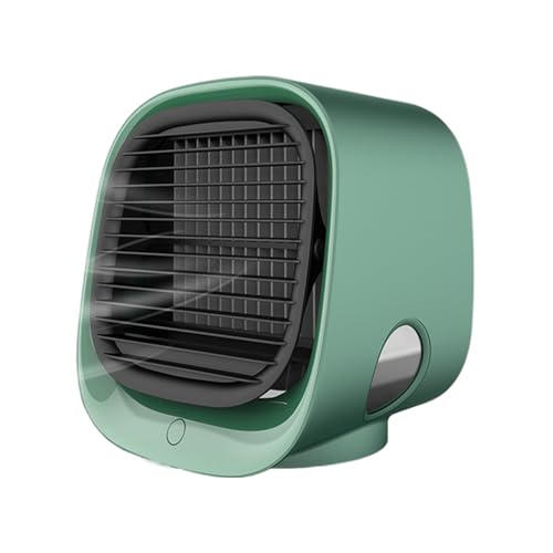 Qumiuu Tragbare Klimaanlage - Verdunstung Kühlfunktion Für Schreibtisch - Multifunktion 3 Geschwindigkeiten Nachtlicht Für Camping Garten Reisen Zelt von Qumiuu