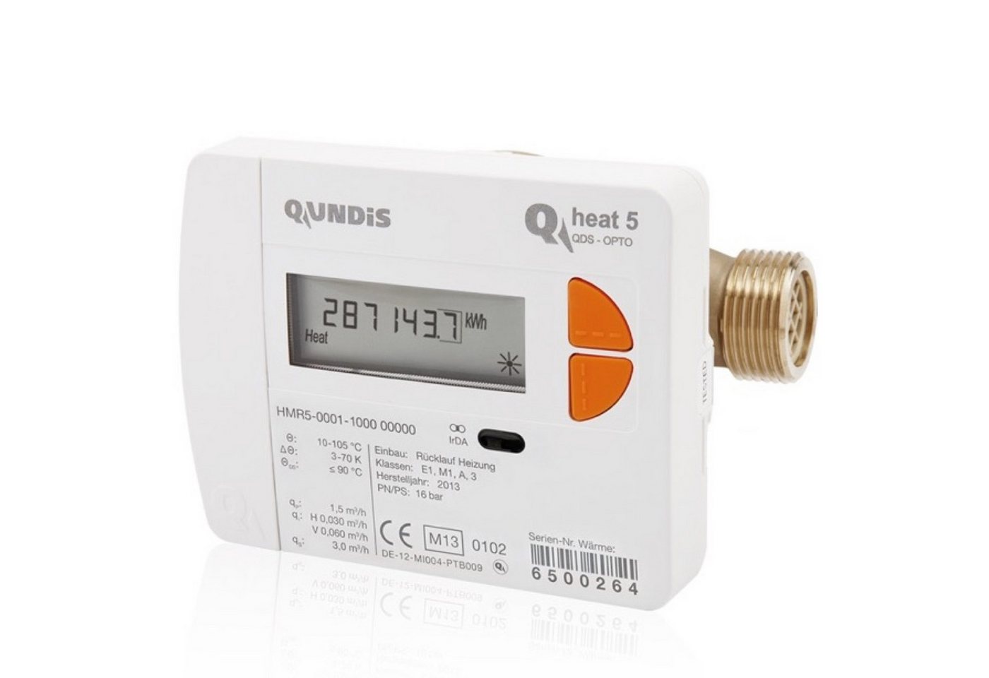 Qundis Energiekostenmessgerät Qheat 5.5 QDS Opto Wärmemengenzähler Wärmezähler Qp 0,6 1,5 & 2,5 m3/h, z.B. für Austausch Engelmann Sensostar, Sensus Pollucom E, UltraLite Qundis Energiekostenmessgerät Qheat 5.5 QDS Opto Wärmemengenzähler Wärmezähler Qp 0,6 1,5 & 2,5 m3/h, z.B. für Austausch Engelmann Sensostar, Sensus Pollucom E, UltraLite von Qundis
