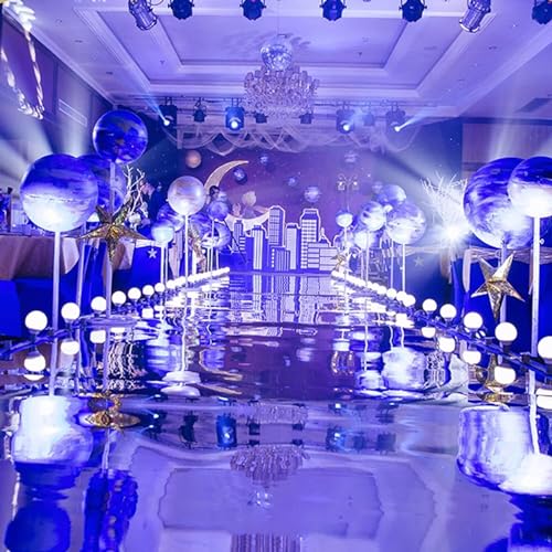 HRXCW Gangläufer for Hochzeiten, doppelseitiger Spiegel-reflektierender Teppich, schneidbarer Läuferteppich for Bühnenausstellungen, Abschlussfeiern, Hintergründe Gangläufer Hochzeits ( Color : Silver von Qunine