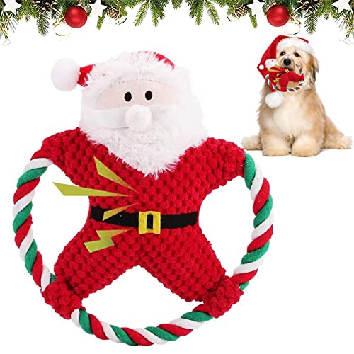 Qunkun Hund Weihnachten Spielzeug,Hundespielzeug, Dog Christmas Toy,Squeaky Spielzeug Hund Weihnachten, Weihnachten Haustier Hund Spielzeug,Hundespielzeug, Interaktive Kauen Spielzeug von Qunkun