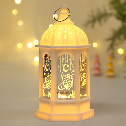 Ramadan Deko Lampe, Ramadan-Laterne, Ramadan Dekorationen, Ramadan Dekoration Laterne, Hängend Ramadan Deko Licht, Eid Mubarak Laterne Mond Stern Dekoration für Muslimische Festival Dekorative von Qunkun