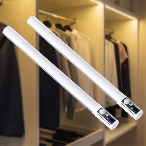 Quntis 38cm Unterbauleuchte Küche Led mit Anzeige & Bewegungsmelder 3 Farben dimmbare Schrankbeleuchtung Kabellos 3 Modi 2000mAh USB Lichtleiste für Flur Bad Keller Kleiderschrank Zimmer -Weiß 2er Set Quntis 38cm Unterbauleuchte Küche Led mit Anzeige & Bewegungsmelder 3 Farben dimmbare Schrankbeleuchtung Kabellos 3 Modi 2000mAh USB Lichtleiste für Flur Bad Keller Kleiderschrank Zimmer -Weiß 2er Set von Quntis