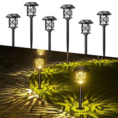 Quntis 6 Pack Solarleuchten Gartenstecker – IP65 Wasserdicht, Warmweiß LED Solarlampen für Außenbereich, Garten, Wege, Rasen, Balkon & Weihnachtsdekoration von Quntis