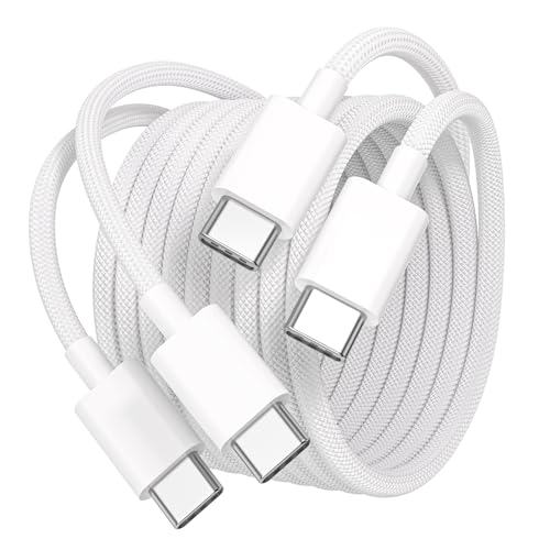 Quntis USB C auf USB C Kabel 1m 2Pack, 60W Ladekabel USB C Nylon, USB Typ C PD Schnellladekabel kompatibel mit MacBook Pro Air iPad Pro Galaxy S23 S22 S21 Ultra Pixel 7 6 Huawei P30 iPhone 15 Switch von Quntis
