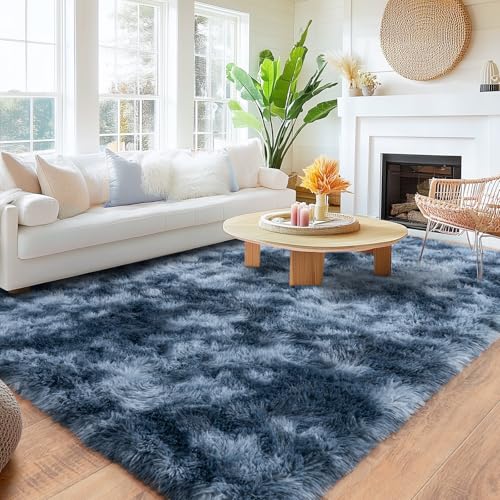 Quntue Teppiche für Wohnzimmer, ultraflauschiger, flauschiger Zottelteppich für Schlafzimmer, moderner Plüsch, weicher Hochflor, rutschfest, grauer Teppich für Kinder, Mädchen und Jungen, Schlafsäle Quntue Teppiche für Wohnzimmer, ultraflauschiger, flauschiger Zottelteppich für Schlafzimmer, moderner Plüsch, weicher Hochflor, rutschfest, grauer Teppich für Kinder, Mädchen und Jungen, Schlafsäle von Quntue