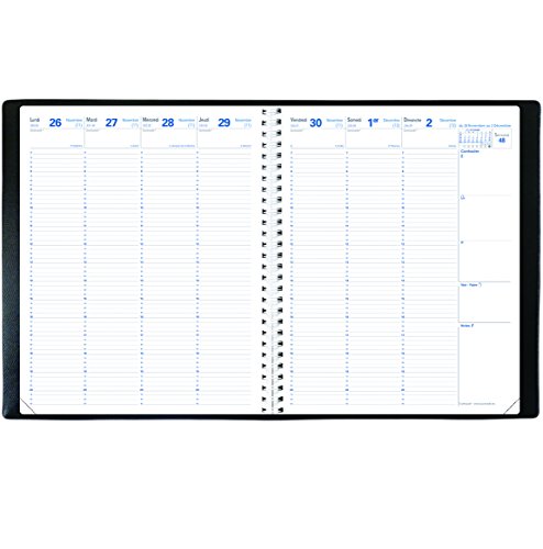Quo Vadis Eurequart Impala 026036q Kalender/Terminplaner für das Jahr 2023 24 x 30 cm Schwarz von QUO VADIS